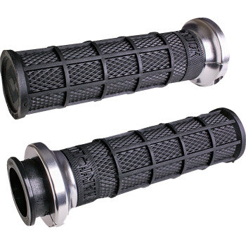 ODI Indian Hart-Luck Signature V-Twin Lock-On™ Grips Black/Silver