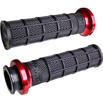 ODI Indian Hart-Luck Signature V-Twin Lock-On™ Grips Black/Red