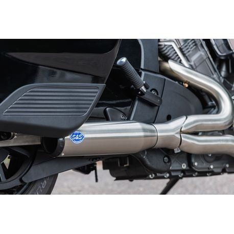 Qualifier 2-1 Brushed Stainless Exhaust System for 2020-2023 Indian® Challenger® Models